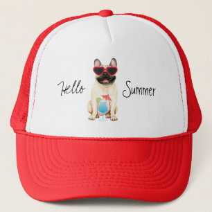 Summer French Bulldog Trucker Hat