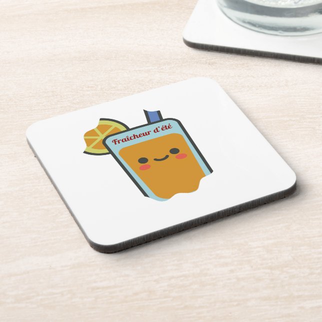 Summer Freshness Beverage Coaster (Left Side)