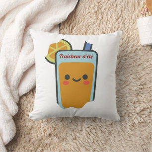 Summer freshness throw pillow