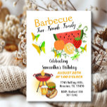 Summer Friends Family Birthday Barbecue  Invitation<br><div class="desc">Get ready to party,  with this summer birthday barbecue invitation that is sure to be unforgettable. The succulent watermelon,  fresh oranges,  and vibrant butterflies are just the thing to excite your friends and family for an unforgettable day of fun and festivities.</div>