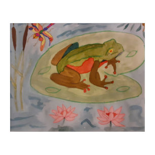 Summer Frog Pond Acrylic Print
