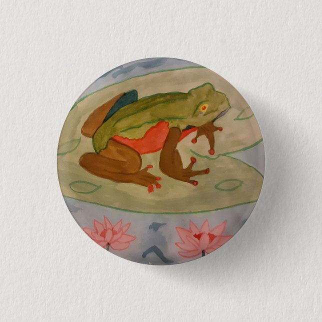 Summer Frog Pond Button (Front)