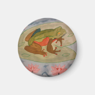 Summer Frog Pond Magnet