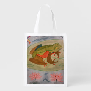 Summer Frog Pond Reusable Bag