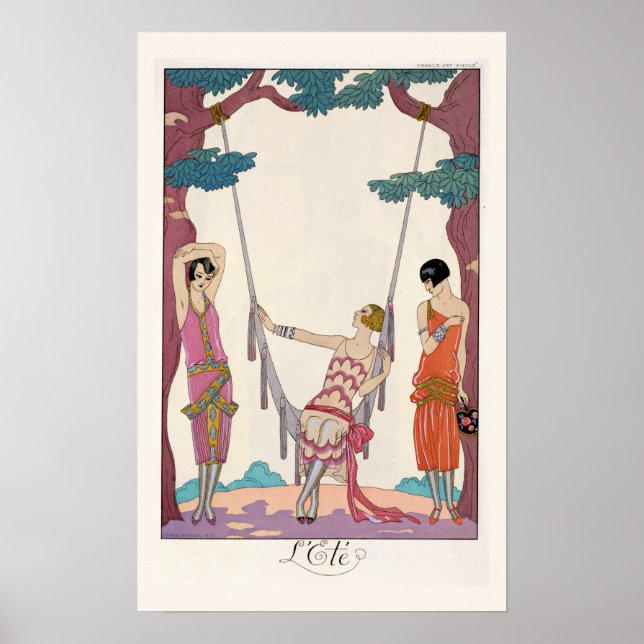 Summer, from 'Gazette du Bon Ton', 1925 Poster (Front)