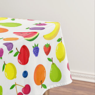 Summer Fruit and Berry Colorful Tablecloth
