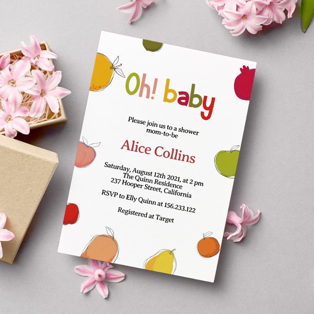 Summer Fruit Baby Shower Invitation (Creator Uploaded)