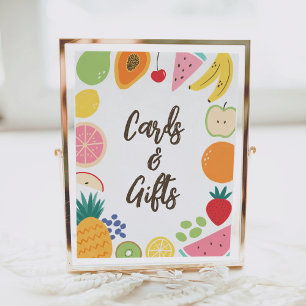 Summer Fruit Birthday Cards and Gifts Poster