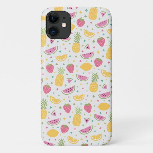 summer fruit collection iPhone 11 case