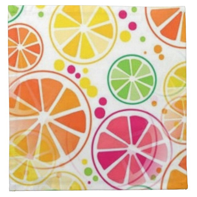 Summer Fruit Colors Napkin (Front)