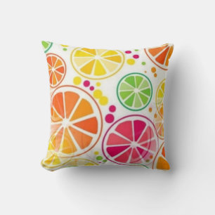 Summer Fruit Colors Pillow