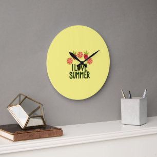 Summer Fruit Large Clock