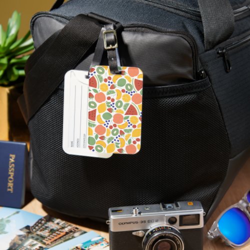 Summer Fruit Luggage Tag