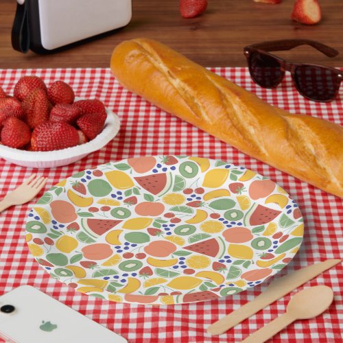 Summer Fruit Paper Plates