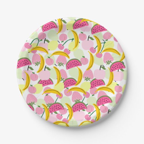 Summer Fruit Paper Plates