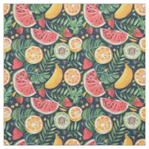 Summer Fruit Pattern Fabric
