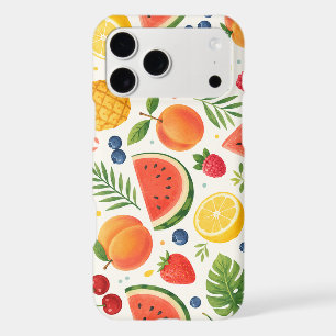 Summer Fruit Pattern Fabric Tropical Watermelon iPhone 17 Pro Max Case