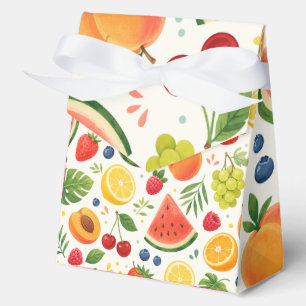 Summer Fruit Pattern Fabric   Tropical Watermelon  Favor Boxes