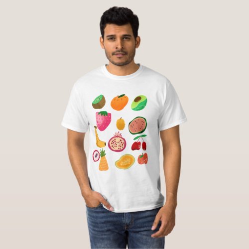 Summer fruit pattern Tropical Paradise  T_Shirt