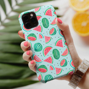 Summer Fruit Pattern Watermelon red green iPho iPhone 13 Case