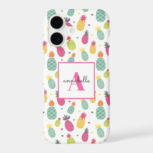 Summer Fruit Tropical Pineapple Case-Mate iPhone Case (Back)