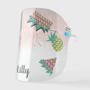 Summer Fruit Watermelon and Pineapple Kids' Face Shield