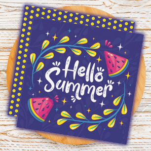 Summer Fruit Watermelon Greeting  Card