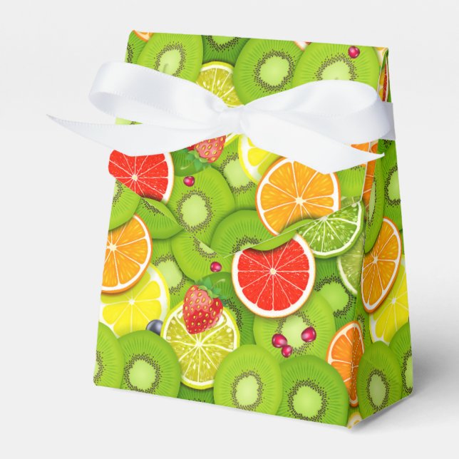 Summer Fruits 2 Favor Boxes (Front Side)