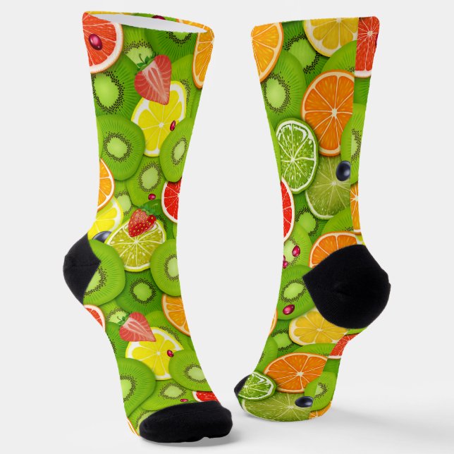 Summer Fruits 2 Socks (Angled)
