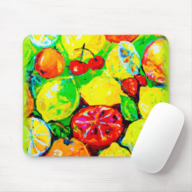  "Summer Fruits" Cute Art. Buy Now  Mouse Pad (With Mouse)