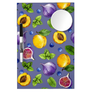 Summer Fruits Dry Erase Board With Mirror