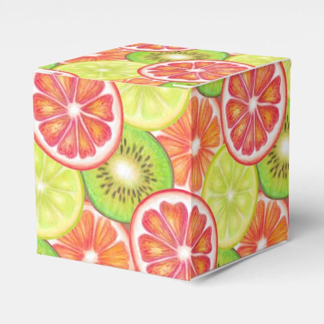 Summer fruits favor boxes (Front Side)
