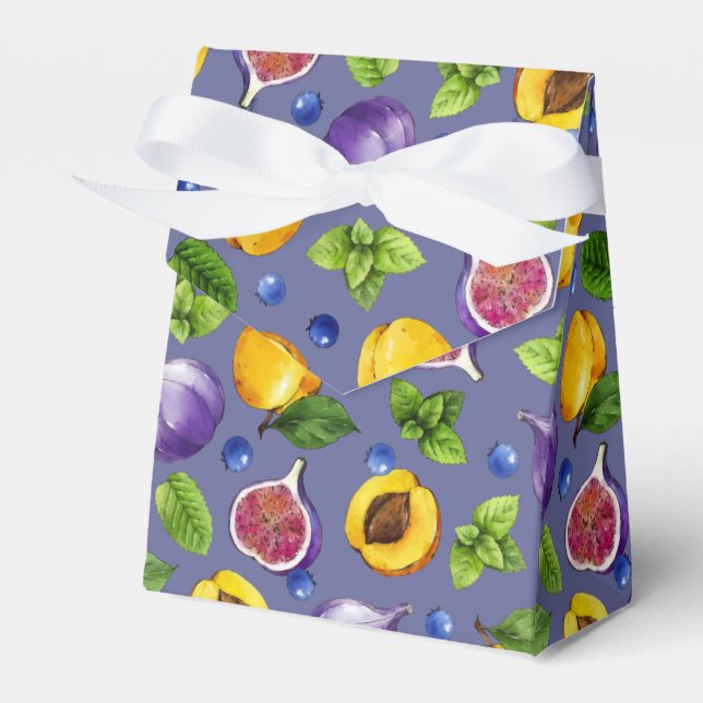 Summer Fruits Favor Boxes (Front Side)