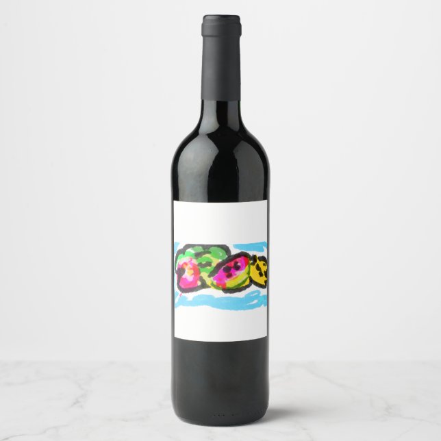 Summer fruits joy wine label (Front)