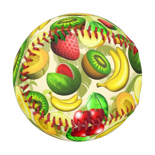 Summer Fruits Juicy Pattern Baseball