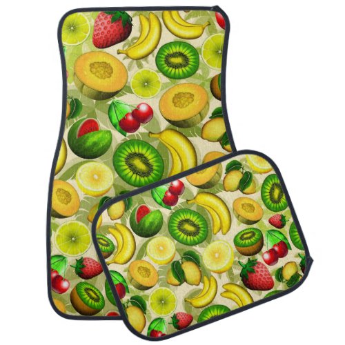 Summer Fruits Juicy Pattern Car Floor Mat