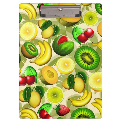 Summer Fruits Juicy Pattern Clipboard