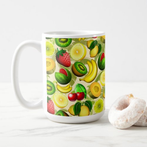 Summer Fruits Juicy Pattern Coffee Mug