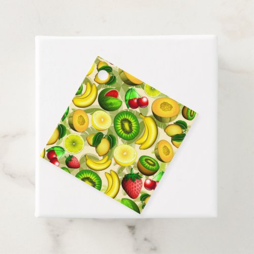 Summer Fruits Juicy Pattern Favor Tags