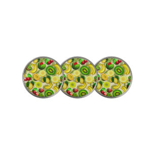 Summer Fruits Juicy Pattern Golf Ball Marker