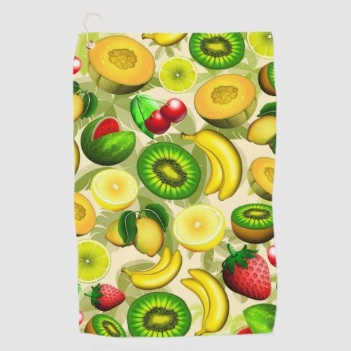 Summer Fruits Juicy Pattern Golf Towel