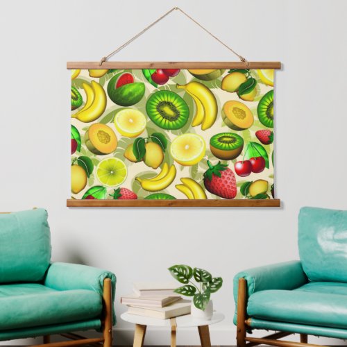 Summer Fruits Juicy Pattern Hanging Tapestry