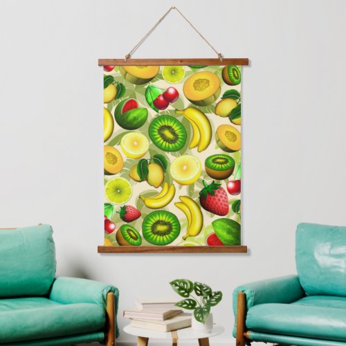 Summer Fruits Juicy Pattern Hanging Tapestry