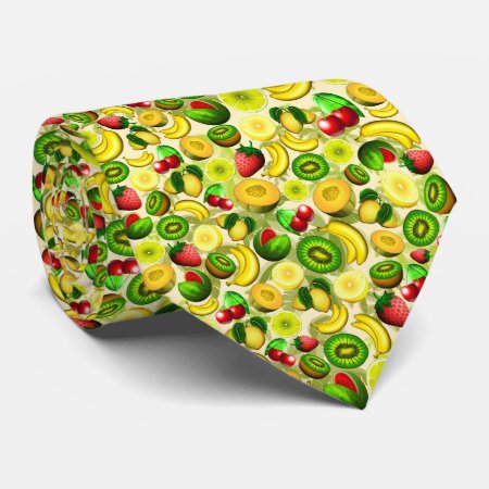 Summer Fruits Juicy Pattern Tie