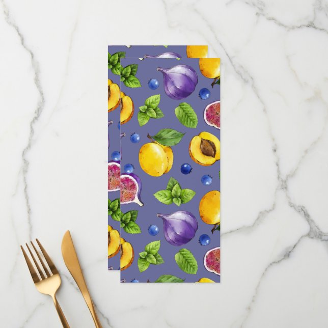 Summer Fruits Menu (Front/Back In Situ)