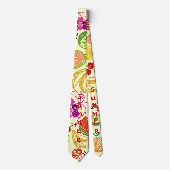 Summer fruits party tie (Front)