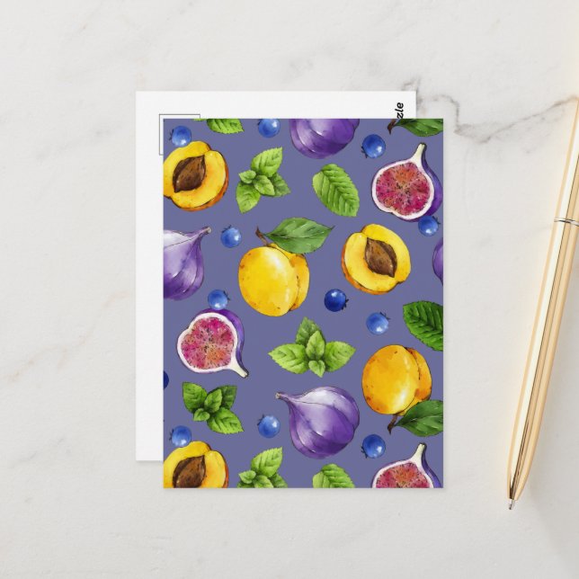 Summer Fruits Postcard (Front/Back In Situ)