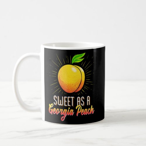 Summer Fruits Sweet Georgia Peach Cute Peachy Art  Coffee Mug