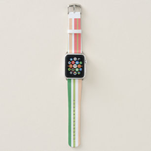 Summer Fruity Candy Watermelon Stripes Apple Watch Band