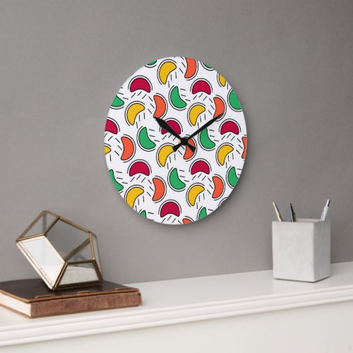 Summer Fruity Large Clock